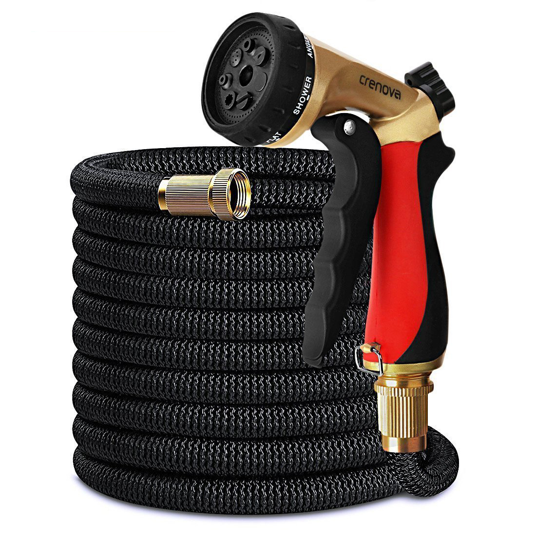 Expandable Garden Hose Water Collapsible Hose With Functional Spray Nozzle Du...